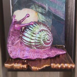 Snail looking up
