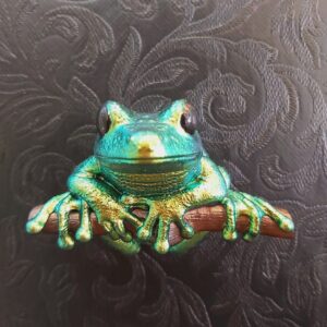 Maroon Eyed Frog Magnet