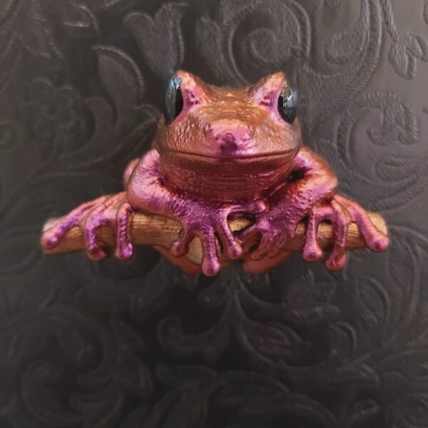 Maroon Eyed Frog Magnet