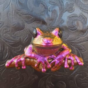 Maroon Eyed Frog Magnet