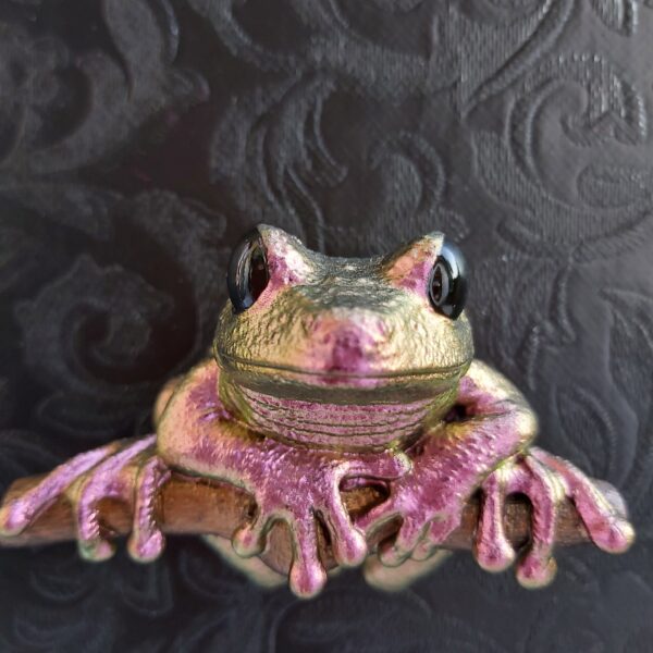 Maroon Eyed Frog Magnet